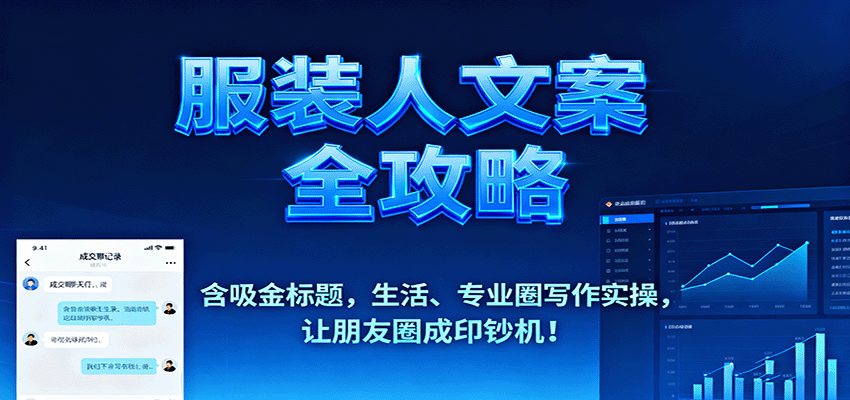服装人文案全攻略，含吸金标题，生活、专业圈写作实操，让朋友圈成印钞机！-heixma