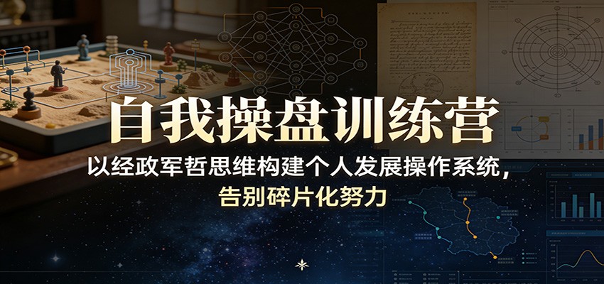 自我操盘训练营：以经政军哲思维构建个人发展操作系统，告别碎片化努力-heixma