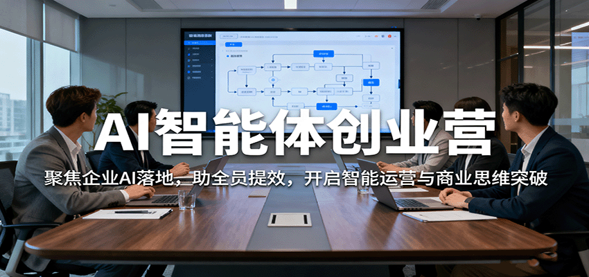 AI智能体创业营：聚焦企业AI落地，助全员提效，开启智能运营与商业思维突破-heixma