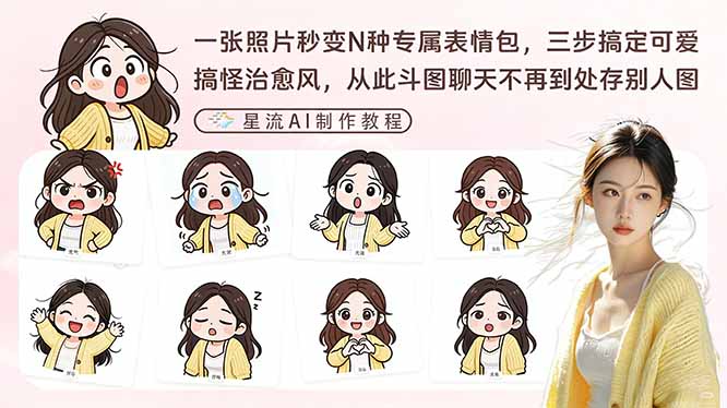 一张照片秒变N种专属表情包，三步搞定可爱搞怪治愈风，从此斗图聊天不再到处存别人图-heixma