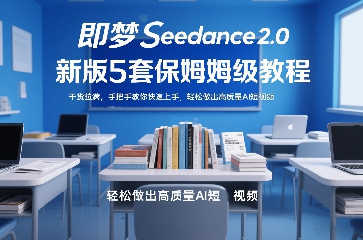 即梦Seedance2.0新版5套保姆级教程，干货拉满，手把手教你快速上手，轻松做出高质量AI短视频-heixma