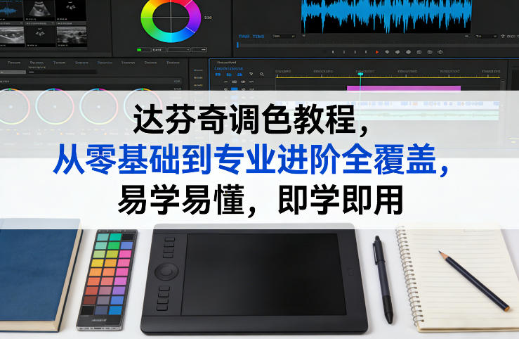 达芬奇调色教程，从零基础到专业进阶全覆盖，易学易懂，即学即用-heixma