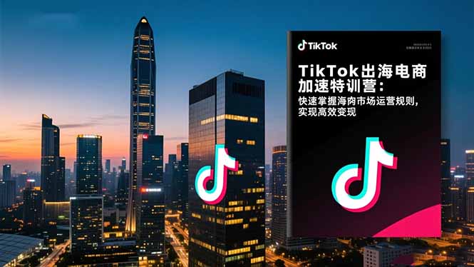 TikTok出海电商加速特训营-更新：快速掌握海外市场运营规则，实现高效变现-heixma