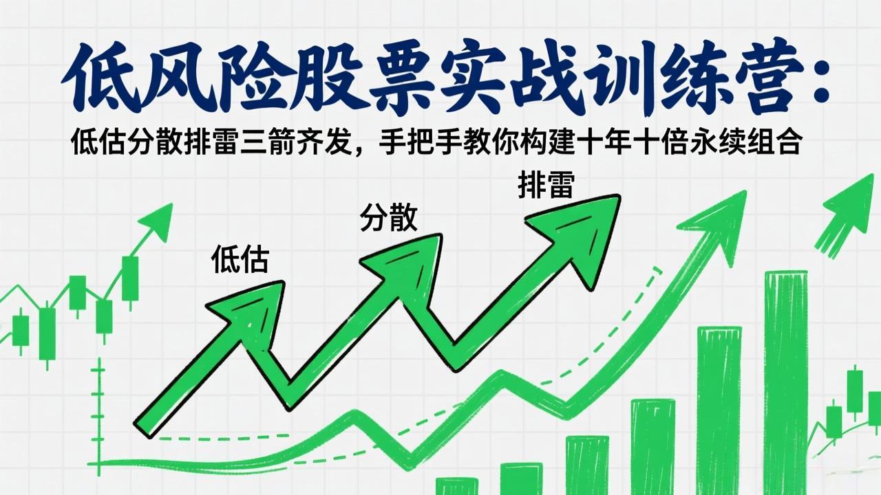 低风险股票实战训练营：低估分散排雷三箭齐发，手把手教你构建十年十倍永续组合-heixma