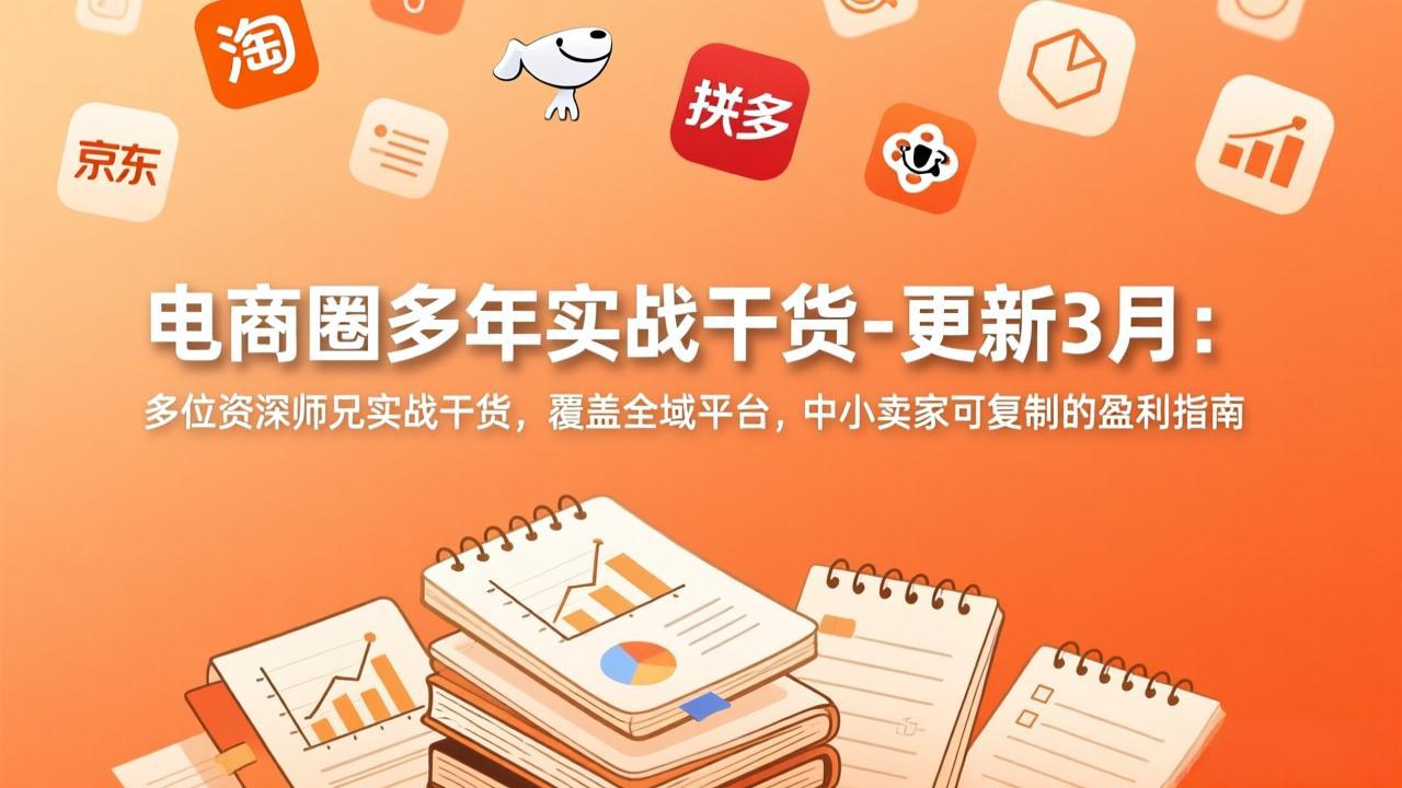 电商圈多年实战干货-更新3月：多位资深师兄实战干货，覆盖全域平台，中小卖家可复制的盈利指南-heixma