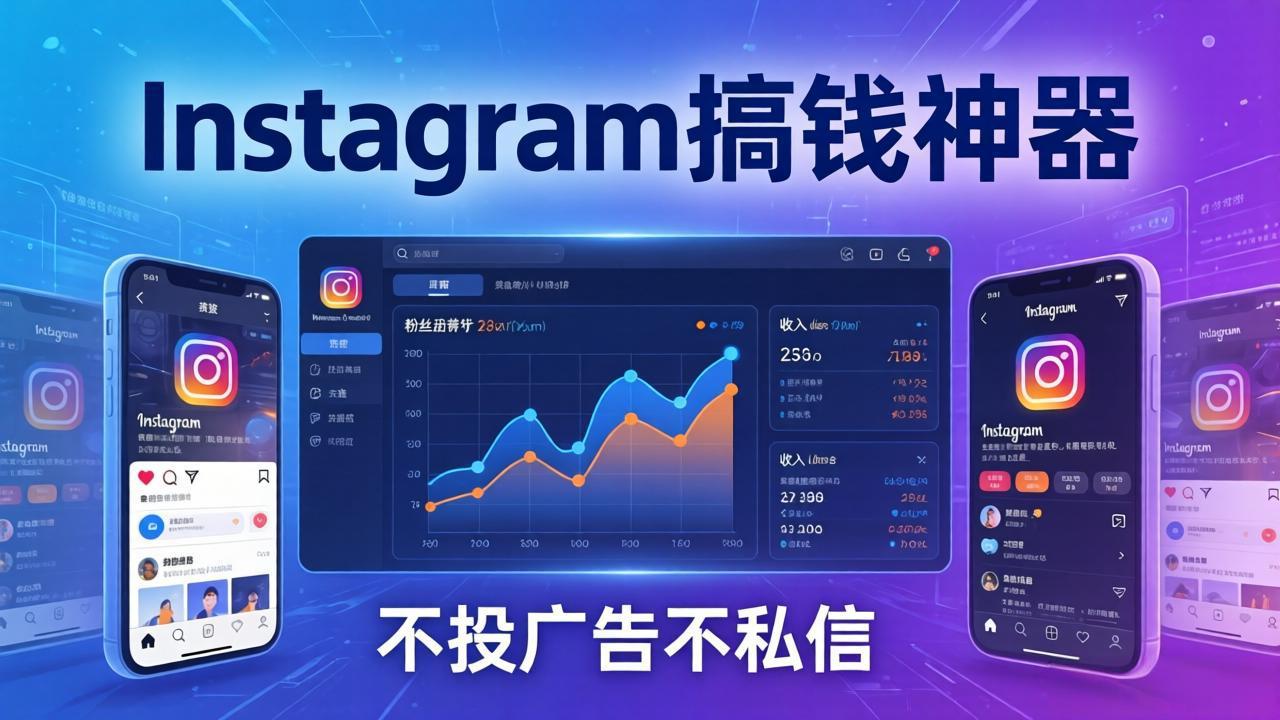 Instagram搞钱神器：月涨6万粉+月入5万刀，不投广告不私信，靠算法+低价产品-heixma