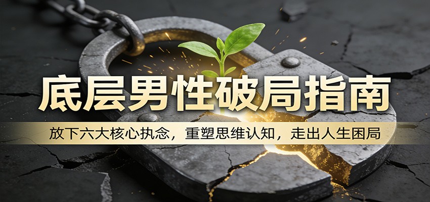 底层男性破局指南：放下六大核心执念，重塑思维认知，走出人生困局-heixma