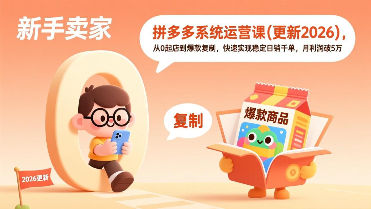 拼多多系统运营课(更新3月-heixma