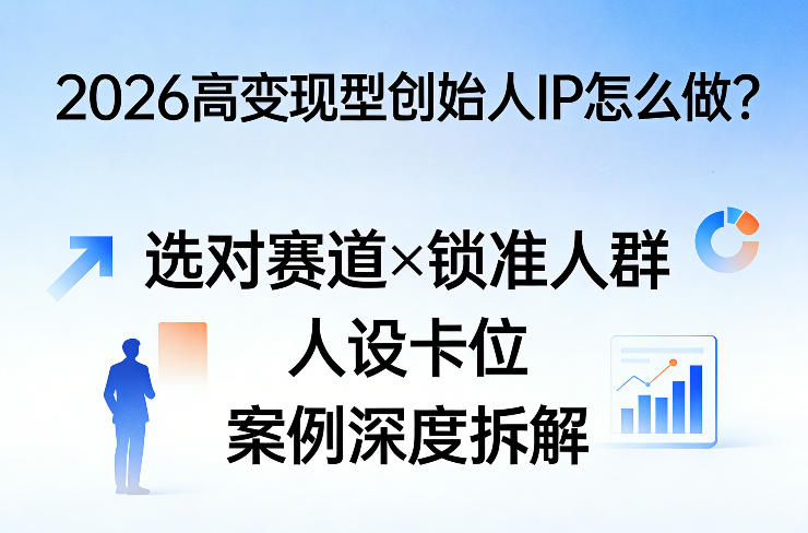 2026高变现型创始人IP怎么做？选对赛道×锁准人群×人设卡位×案例深度拆解-heixma