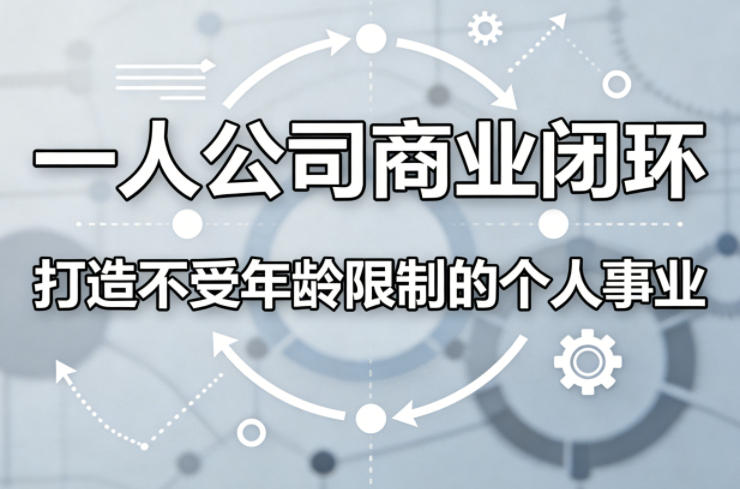一人公司商业闭环，打造一份不受年龄限制的个人事业-heixma