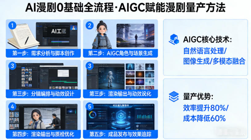AI漫剧0基础全流程，快速掌握AIGC赋能的漫剧量产方法-heixma
