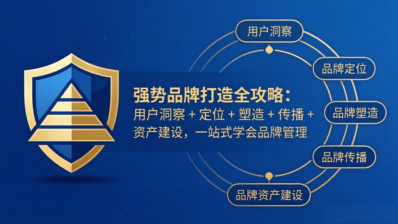 强势品牌打造全攻略：用户洞察 + 定位 + 塑造 + 传播 + 资产建设，一站式学会品牌管理-heixma