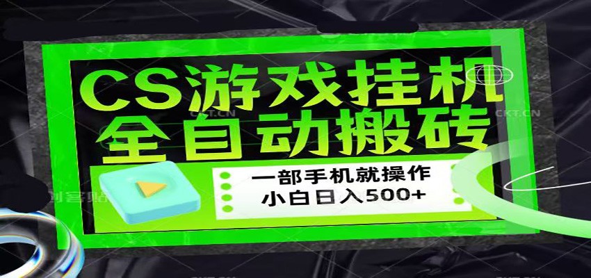 CSGO游戏挂机捡漏搬砖，超稳定的项目，带领1000+小白实现日入500+-heixma