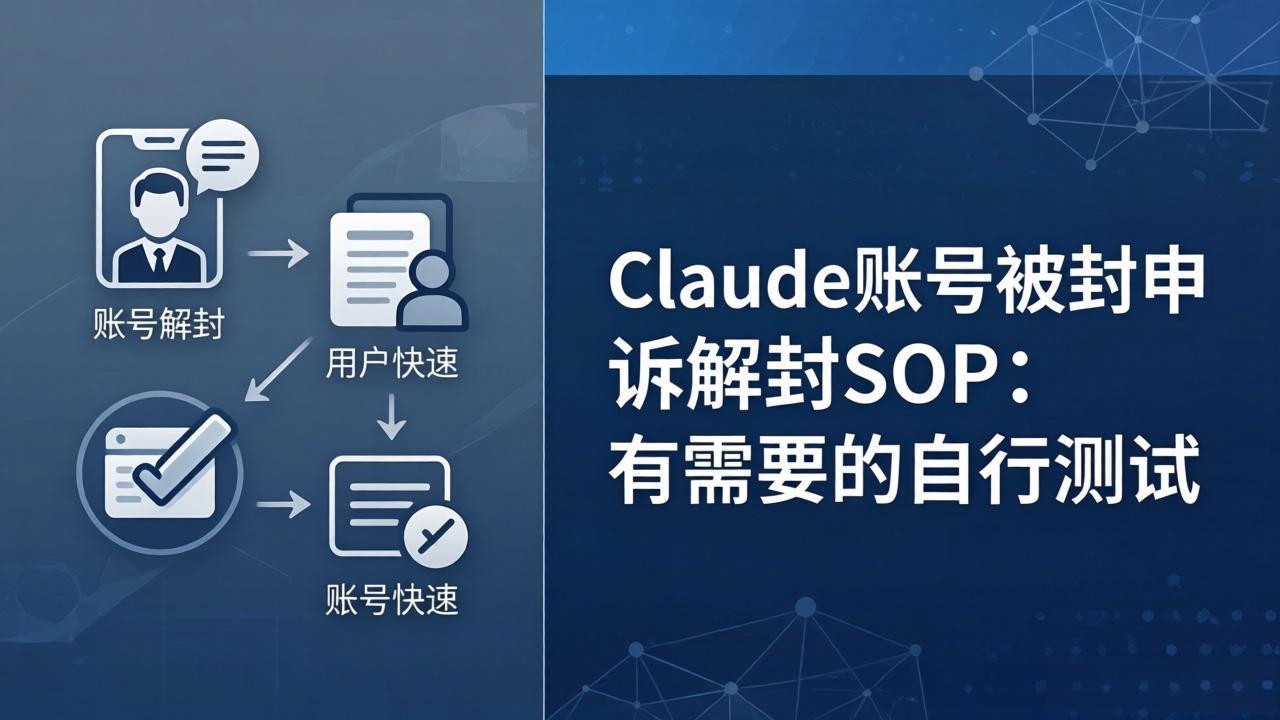 Claude账号被封申诉解封SOP：有需要的自行测试-heixma