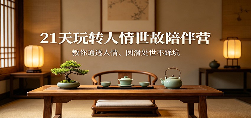 21天玩转人情世故陪伴营：教你通透人情、圆滑处世不踩坑-heixma