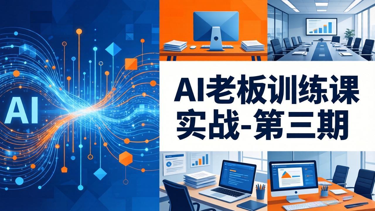 AI老板训练课实战-第三期：AI+内容应用落地教学，从0到1打通AI变现完整路径-heixma
