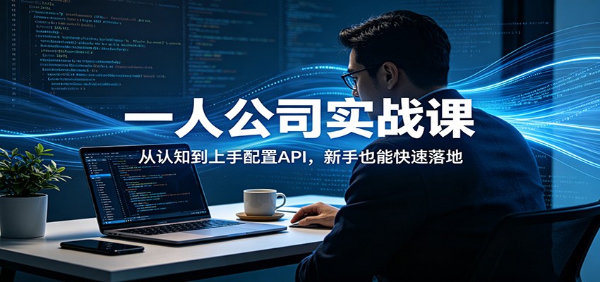 一人公司实战课：从认知到上手配置API，新手也能快速落地-heixma