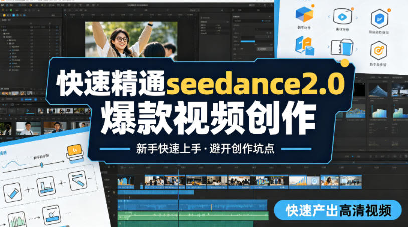 快速精通seedance2.0爆款视频创作，快速产出高清视频，避开大量创作坑点，新手也能快速上手-heixma