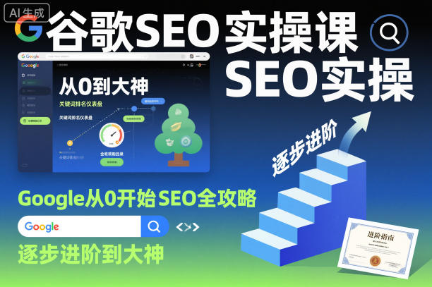 谷歌SEO实操课，Google从0开始SEO全攻略，逐步进阶到大神(更新26年)-heixma