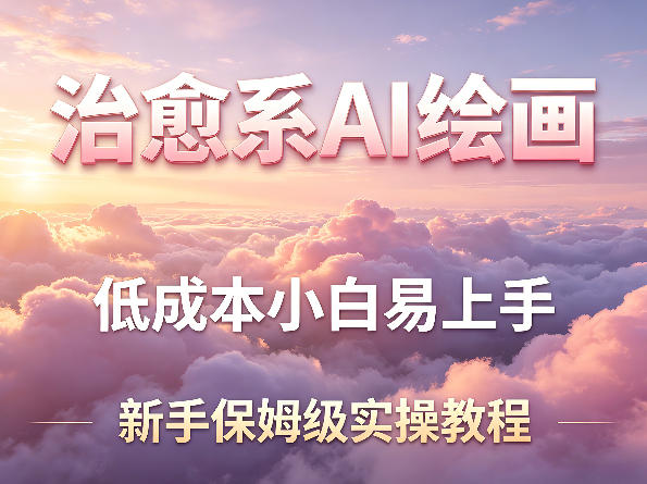 治愈系AI绘画提示词项目，低成本小白易上手，每天10分钟，新手保姆级实操教程-heixma