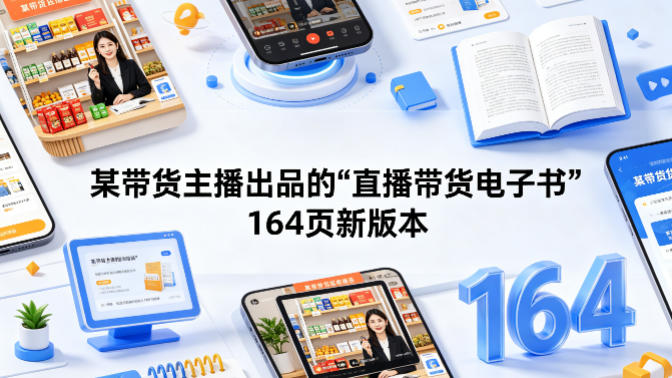 某带货主播出品的《直播带货电子书》164页新版本-heixma